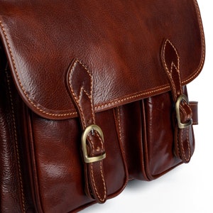 Leather Messenger Bag, Crossbody Bag for Men and Women,