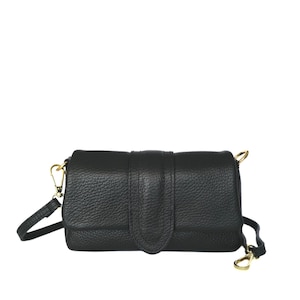 Mini skórzana torebka, ręcznie robiona włoska torebka crossbody, prezent ze skóry naturalnej dla kobiet, stylowa mała codzienna designerska torba