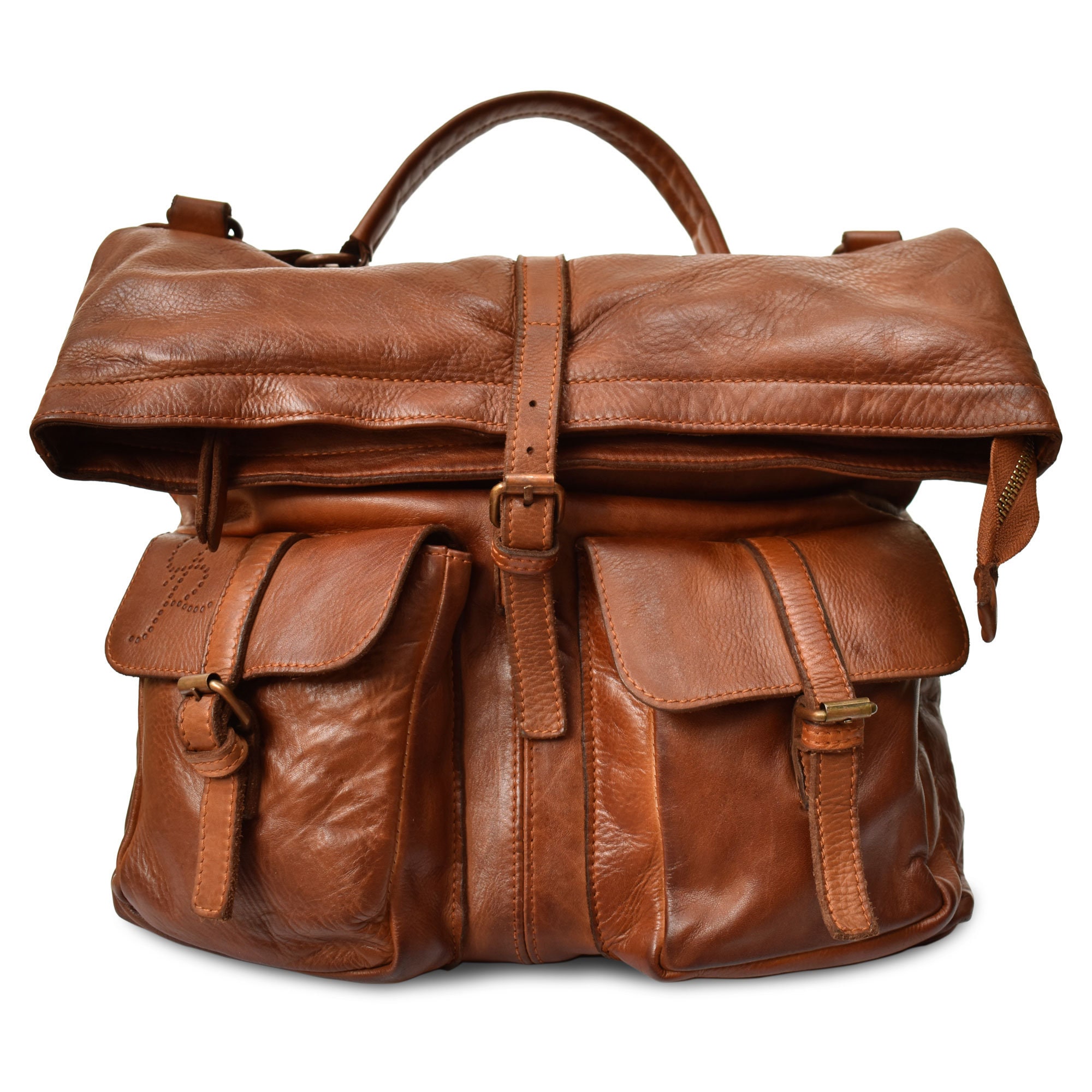 tan leather backpack australia