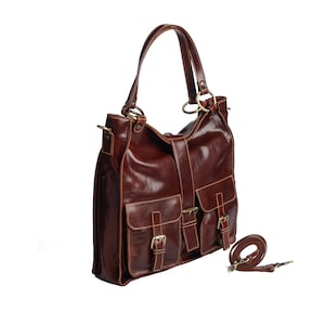 Tote Shoulder Bag -  Handmade Leather bag,