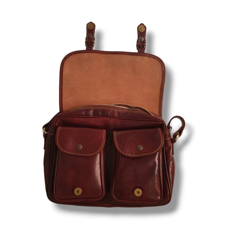 Leather Messenger Bag, Crossbody Bag for Men and Women,