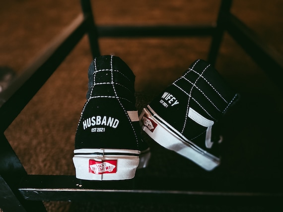 Custom Wedding High Tops VANS Custom Wedding Shoes Wedding
