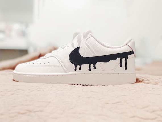 Custom Nike Court Vision Low Drip Etsy
