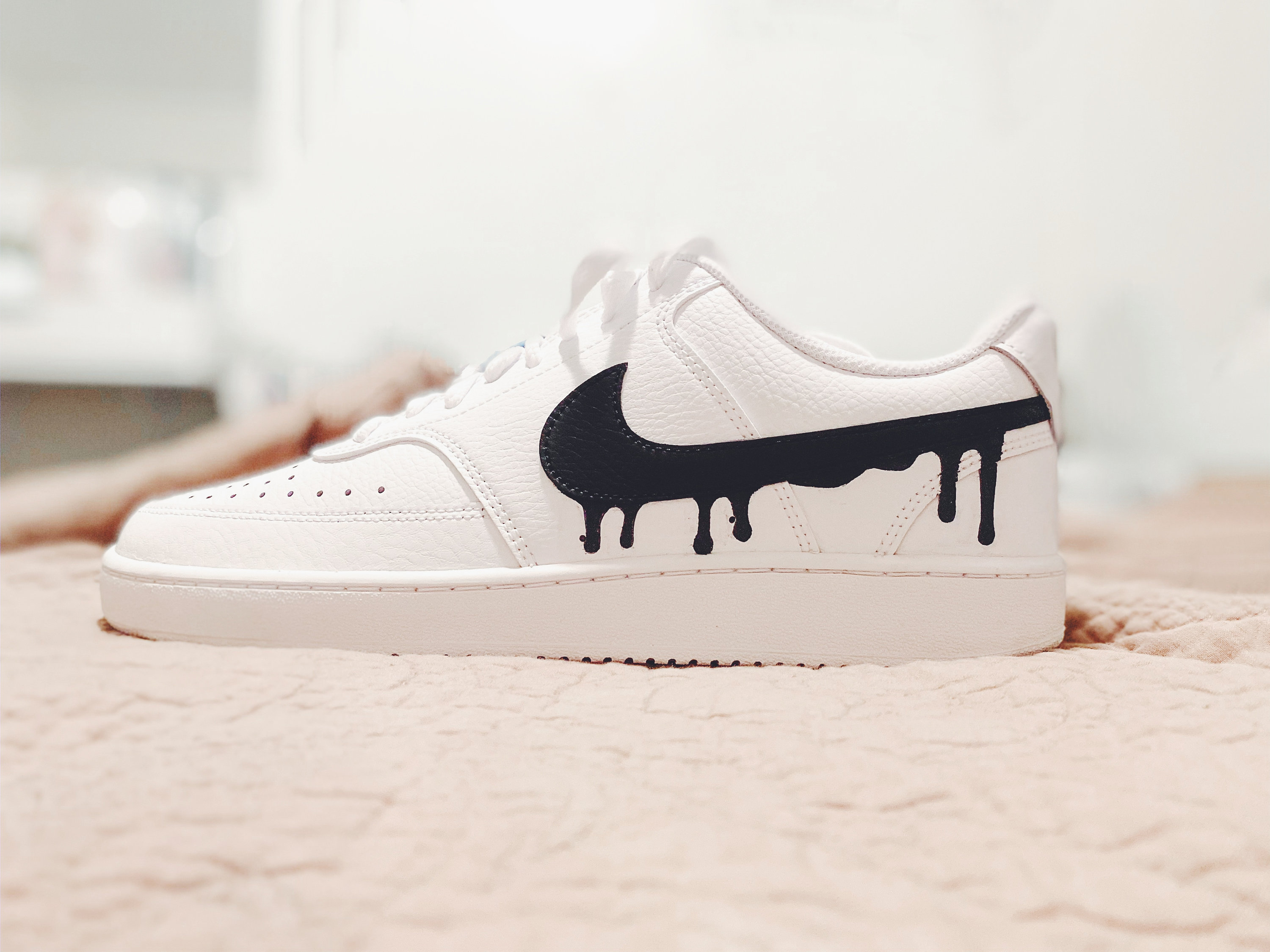 Custom Nike Court Vision Low Drip Etsy Custom Nike Court Vision Low Drip Etsy