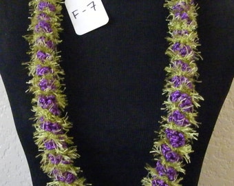 F-7  Dark Purple w/ Light Green