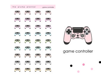 Game Controller - set of 36 stickers perfect for any planner!