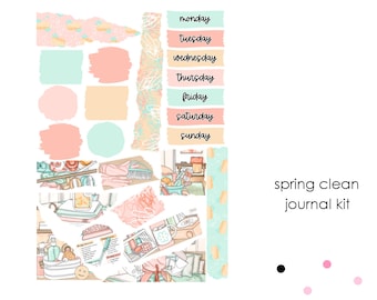 Spring Clean - set of 25 stickers perfect for journalling