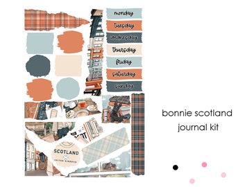 Bonnie Scotland - set of 25 stickers perfect for journalling