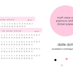 Date Dots - set of 124 stickers perfect for perfect for any planner!