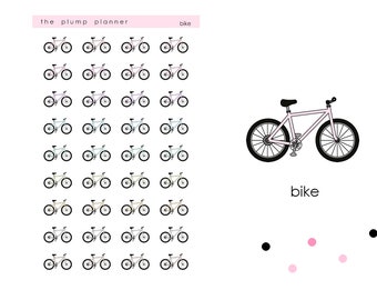 Bike/Cycle - set of 36 stickers perfect for any planner!