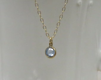 Aquamarine Necklace - Etsy