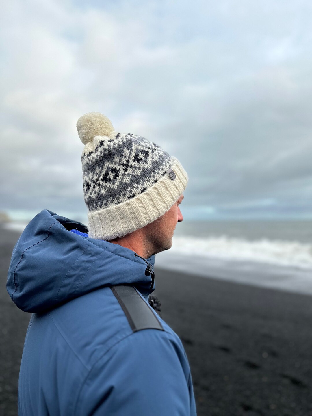 Chunky Wool Beanie - Mocha main image 1