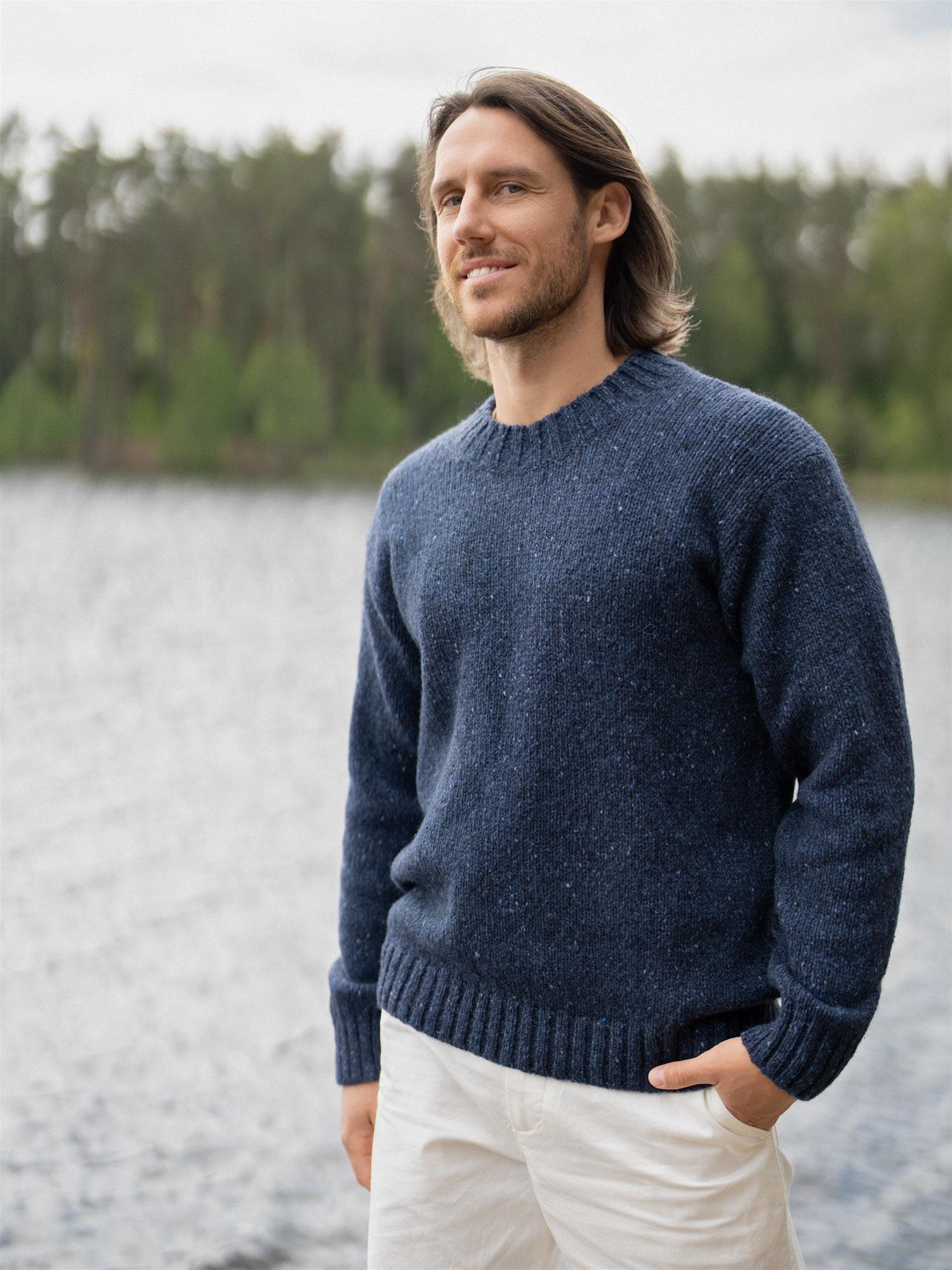 Pull en laine mérinos pour femme - Le Comptoir Irlandais