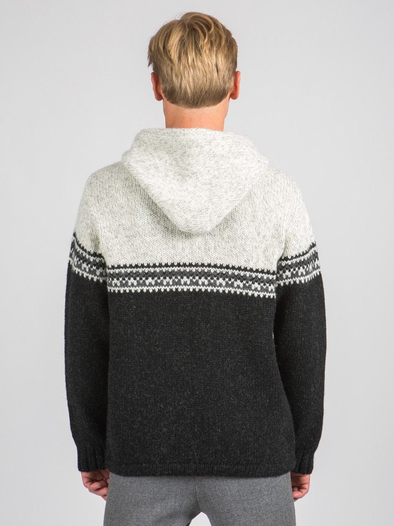 Men's Wool Hoodie With Full Zipper // 100% Pure New Wool | Etsy