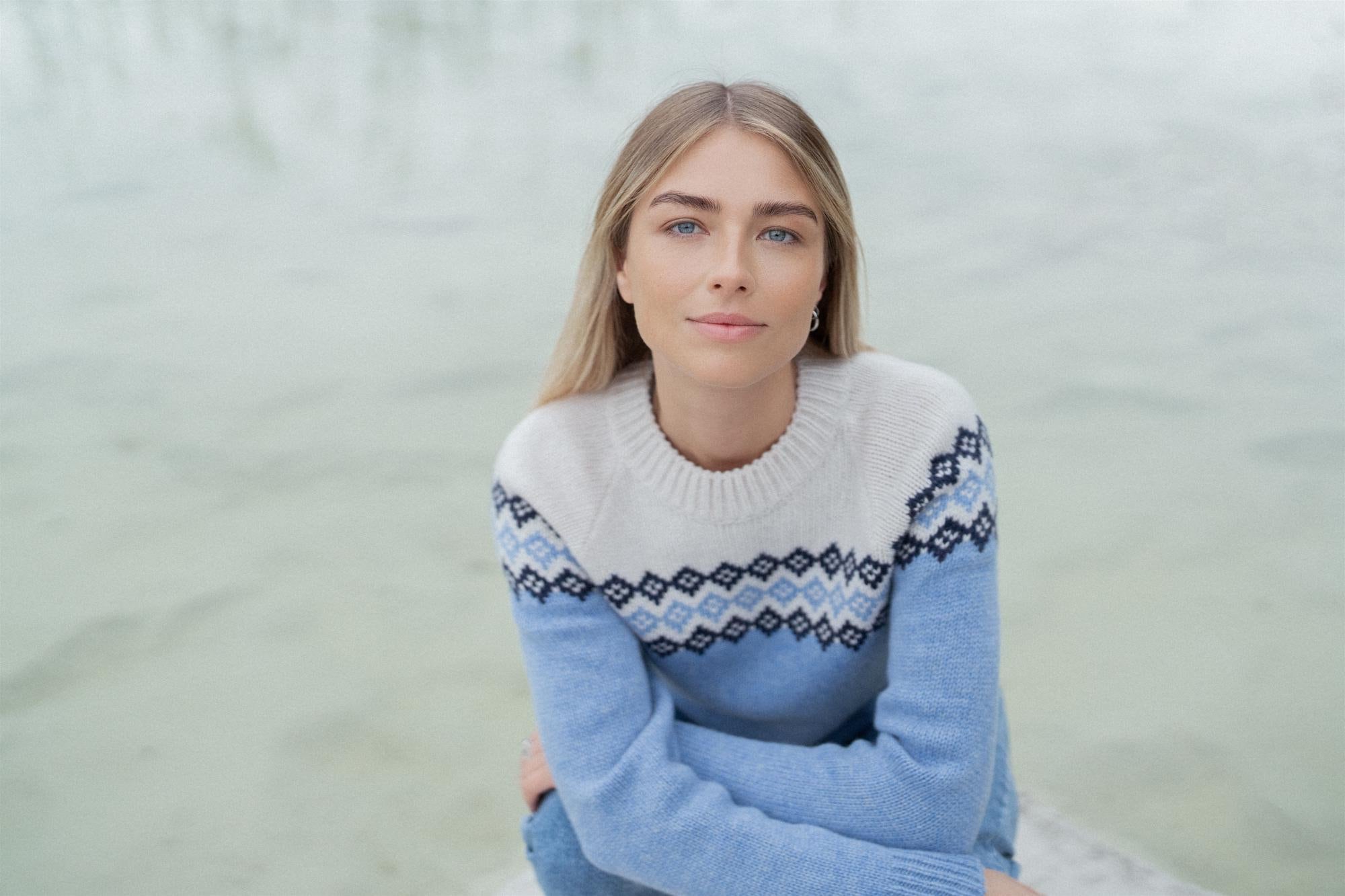 Nordic Merino Wool Jumper, Simple Women Wool Pullover, Knitted Woolen Sweater in Scandi Style / MARTA