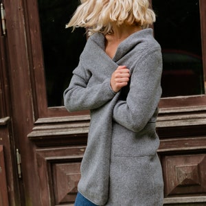 Minimalist Cashmere Merino Cardigan Soft Merino and Cashmere - Etsy