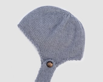 Soft Knit Bonnet Hat, Elegant Women Winter Hat, Women Hat