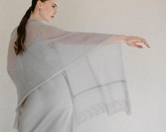 Elegant shoulder Scarf for bride, Wedding shawls and wraps / HANNA