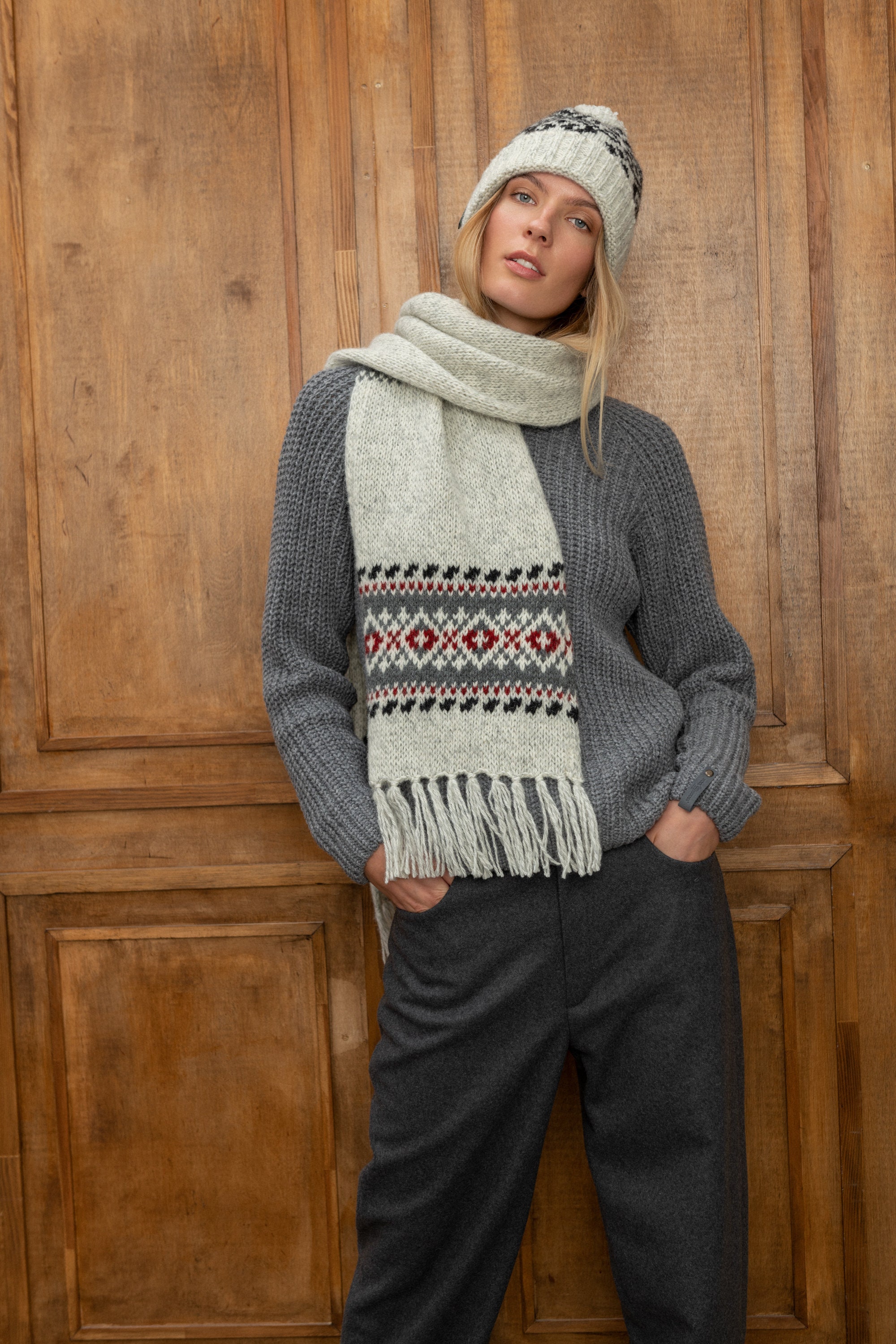 Warm Woolen Scarf With Tassels, Scandinavian Style Knitted Scarf, Natural Gray Scarf, Unisex Knitted Wool Accessory - Etsy Warm Woolen Scarf With Tassels, Scandinavian Style Knitted Scarf, Natural Gray Scarf, Unisex Knitted Wool Accessory - Etsy