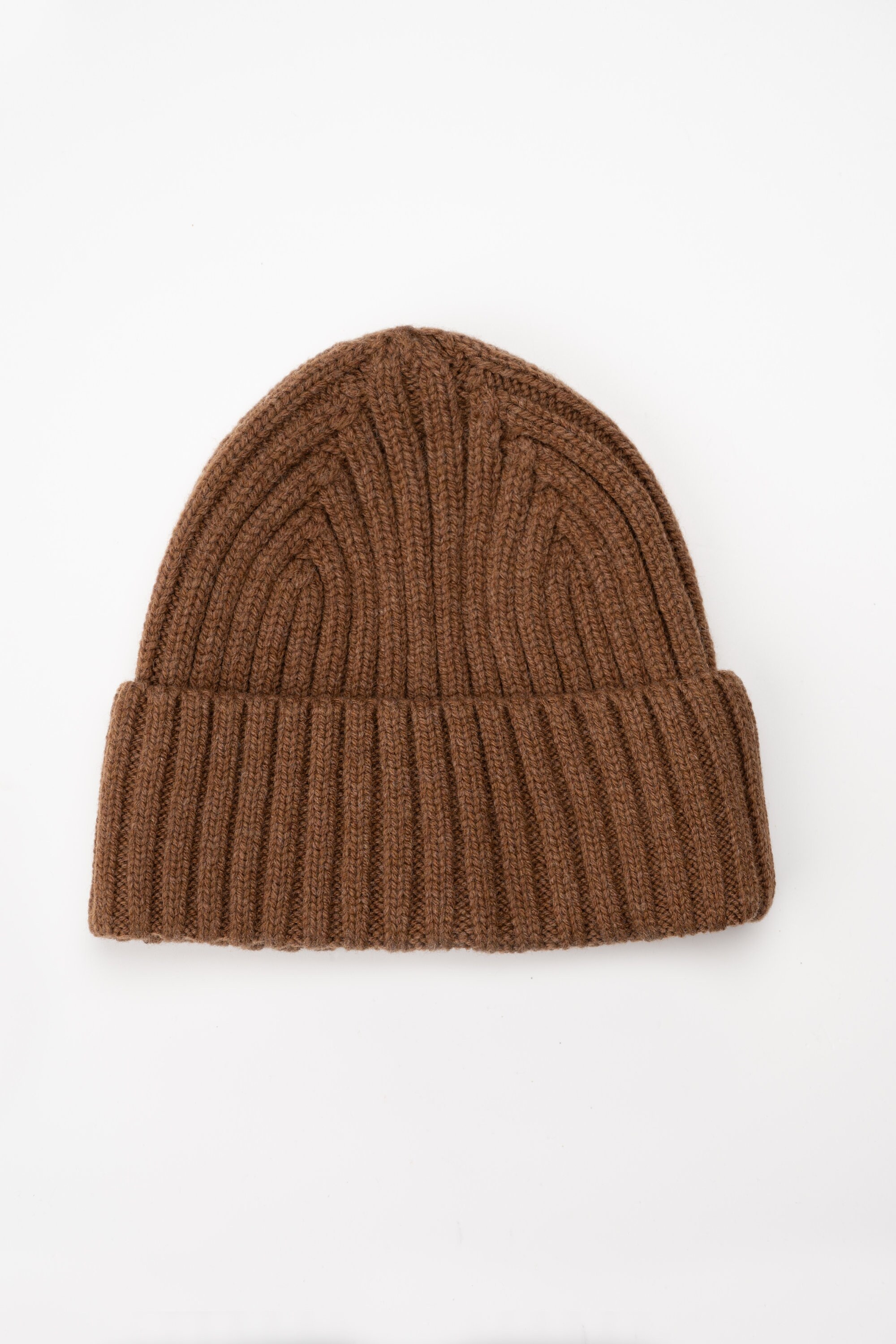 Man's Cap and Scarf Set, Knitted Natural Merino Wool Scarf
