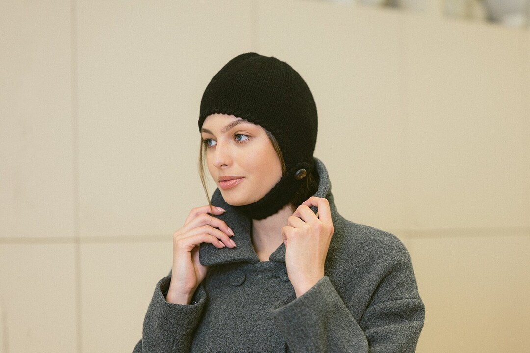 Fashion Winter Women Beanie Thick Warm Knitted Hooded Hat