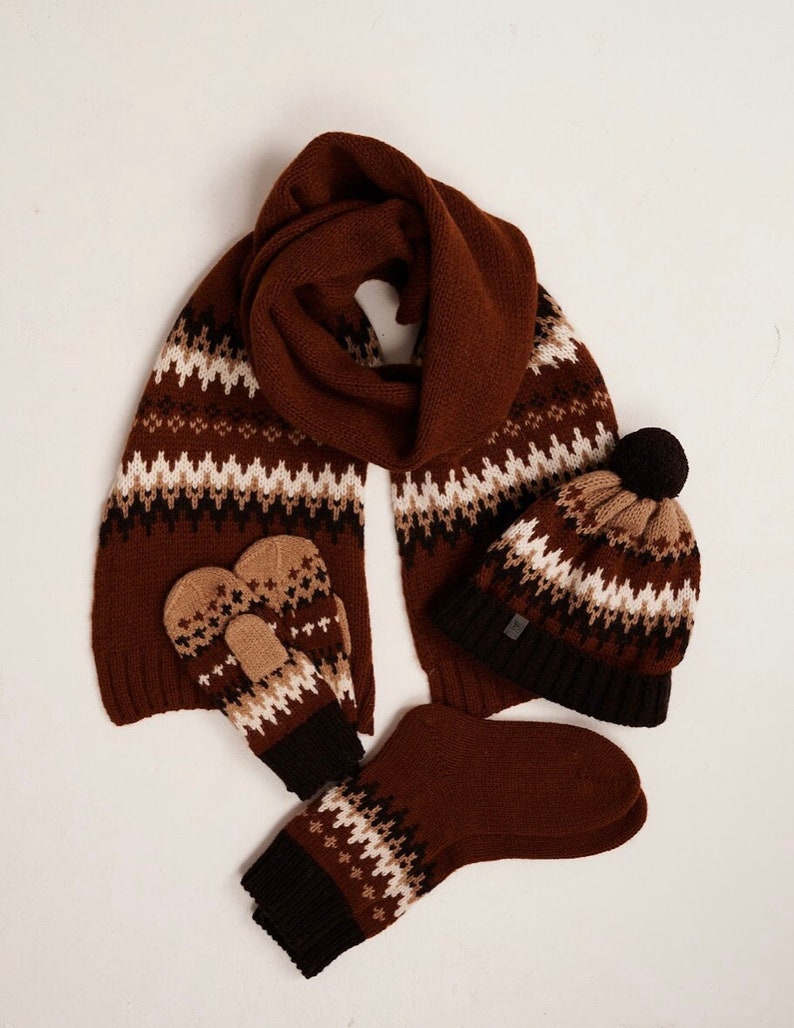 Natural wool Bernie Sanders woolen mittens, Winter crochet gloves, Bernie mittens knit, Warm brown mittens, Bernie Sanders fingerless gloves image 5