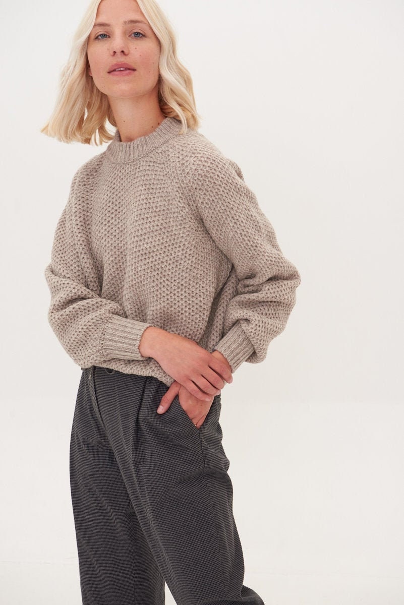Merino wool pullover, cashmere wool jumper, women's knitted sweat…