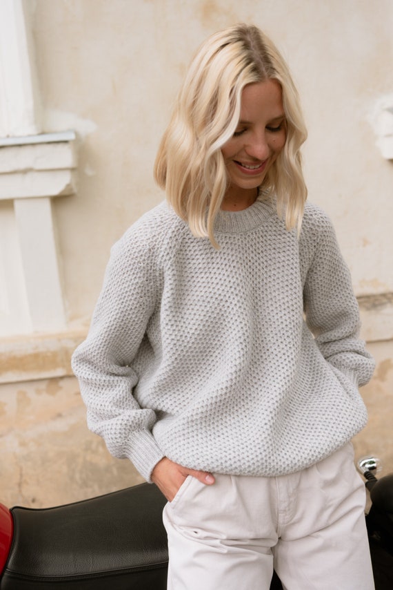 Maglioni Strappati Casual Oversize Da Donna Pullover Lavorato A Rombo Con Scollo A O Top Pigro Autunno Inverno Da 26,93 € | DHgate