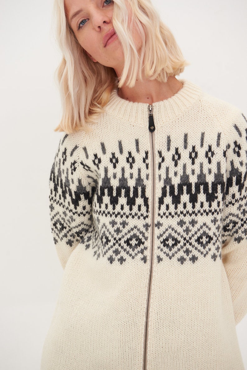 Scandinavian Wool Sweater / Womens Organic Wool Jumper with Etsy
