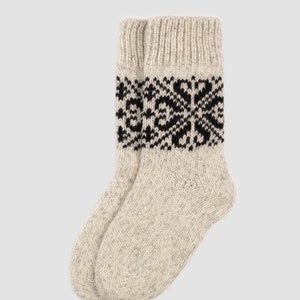 Ready to Ship Wool socks for Christmas Hand knitted socks Unisex socks Soft wool socks Organic socks Christmas Gift Idea image 3