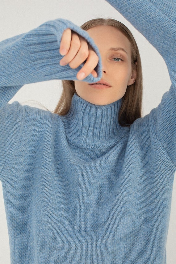 Pantalon En Tricot épais Pour Femme - Col Roulé - Laine Chaude - Pour L'automne Et L'hiver