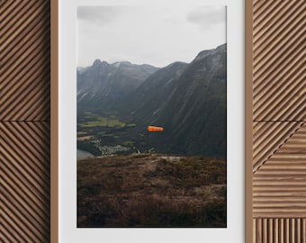 XL-Print: Norwegen-Reise, Windhose auf dem Berg Nesaksla