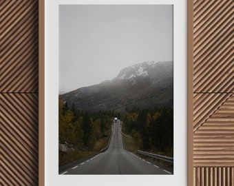 XL print: Norway trip, road in the Arctic Circle