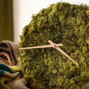 Wall Clock made from Island Moss