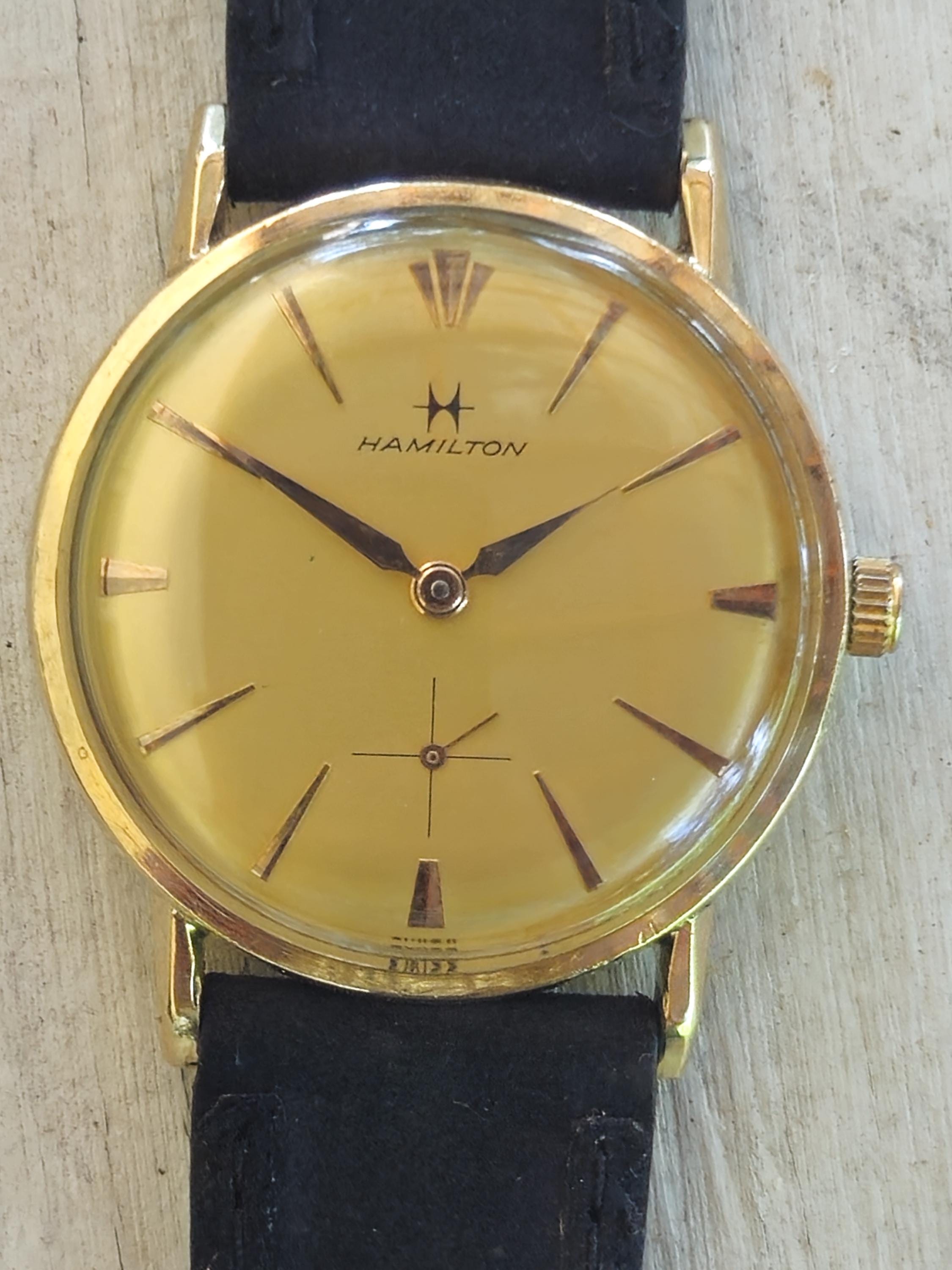 Vintage Hamilton Gold Watch - Etsy