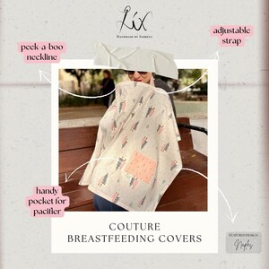 NAPLES | ハンドメイドクチュール授乳/授乳カバー – ユニークで骨組みがあり、多用途！