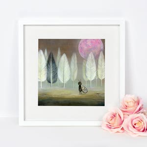 Insect Wall Art, Moth Art Print, Nature Painting, Mother&#39;s Day Gift, Moth Illustration, Wildlife Lover&#39;s,  Full Moon Print, Valentine&#39;s Day