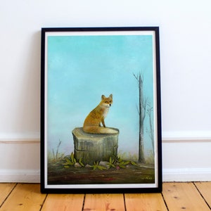 Fox Print, Fox Art Print, Red Fox Print, Fox Wall Art, Quirky Gift Idea, Wildlife Print, Animal Artwork, Wildlife Art
