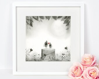 Bee Art Print, Insect Wall Art, Mother's Day Gift, Home Decor, Nursery Decor, Bumblebee Art, Peculiar Idea De Regalo, Naturaleza Y Vida Silvestre