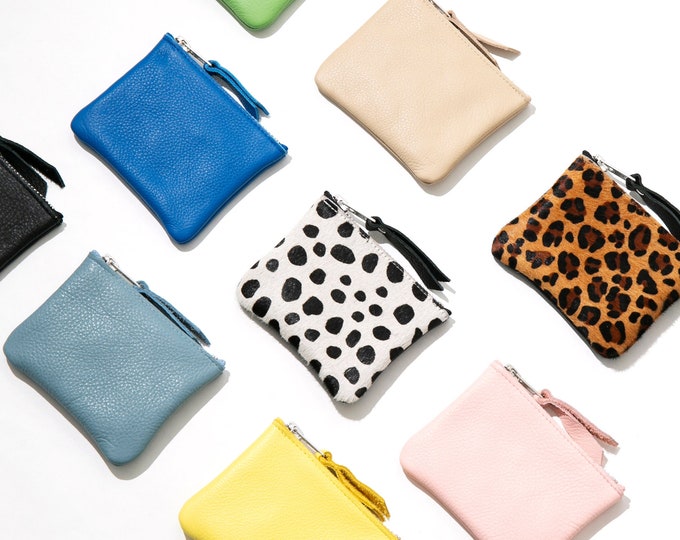 Cowhide Coin Purse