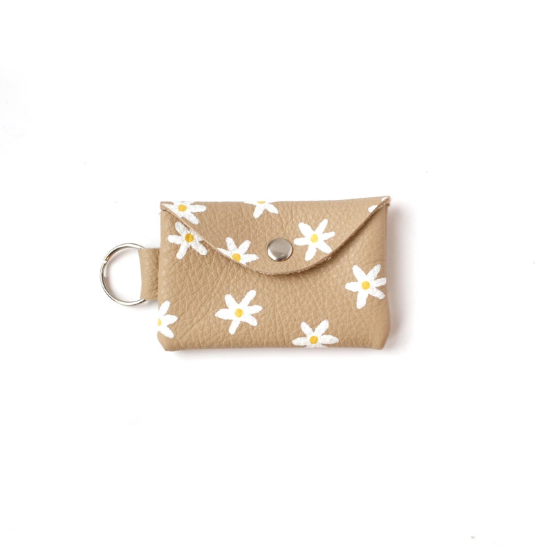 Hand Painted Daisy Cardholder Keyring image 7