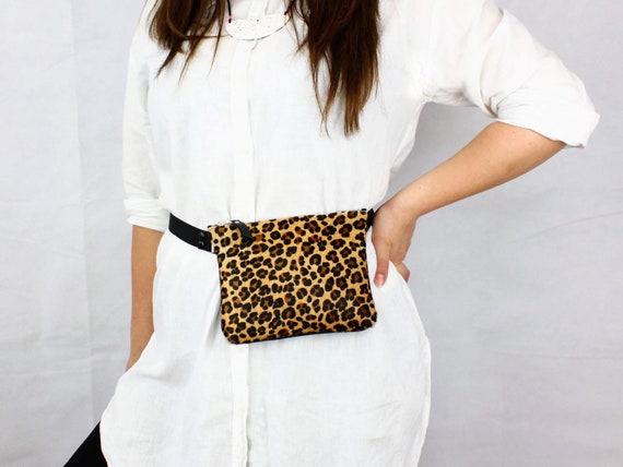 animal print belt bag