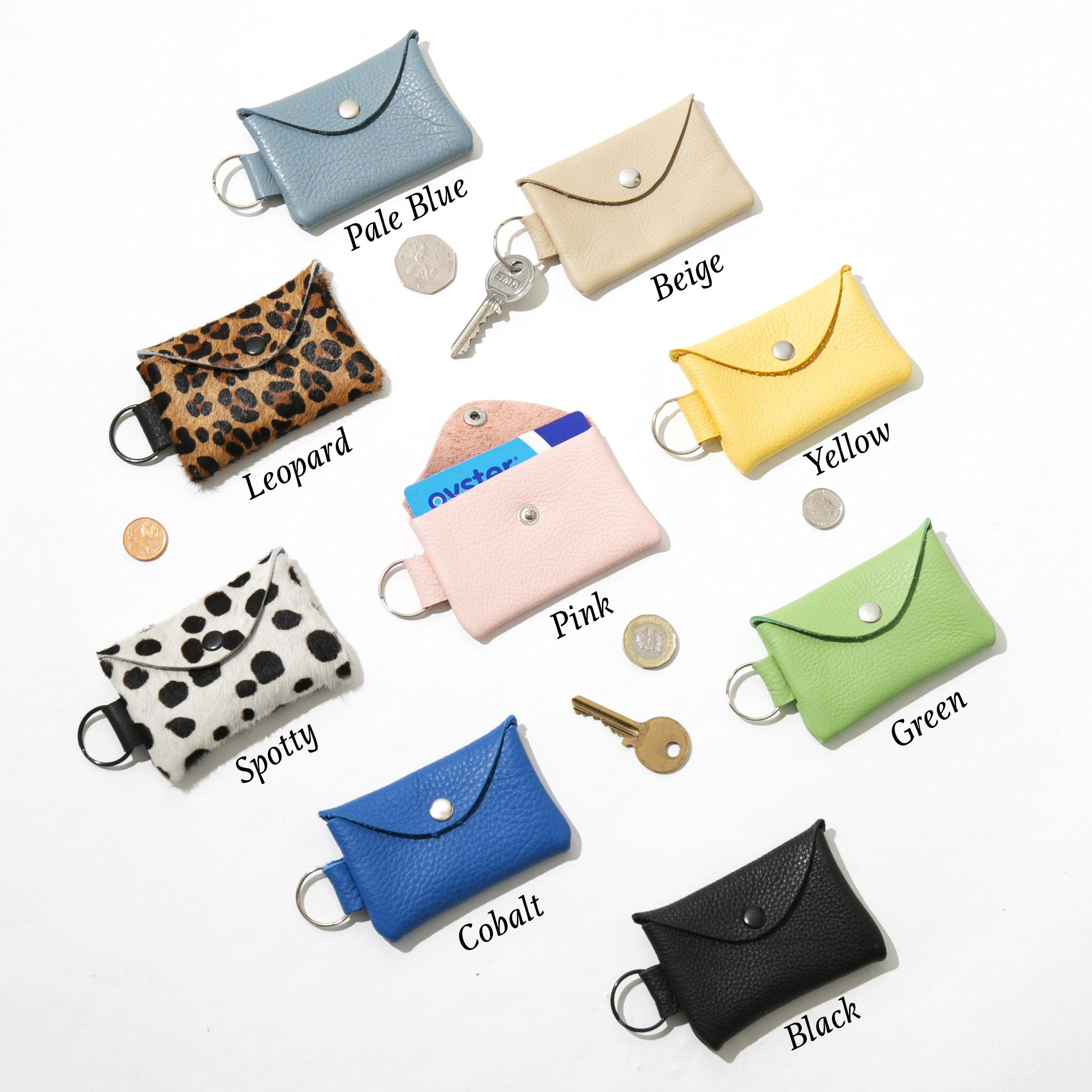 Leather Coin Bag Keychain // Coin Purse Key Chain // Keyring Etsy UK