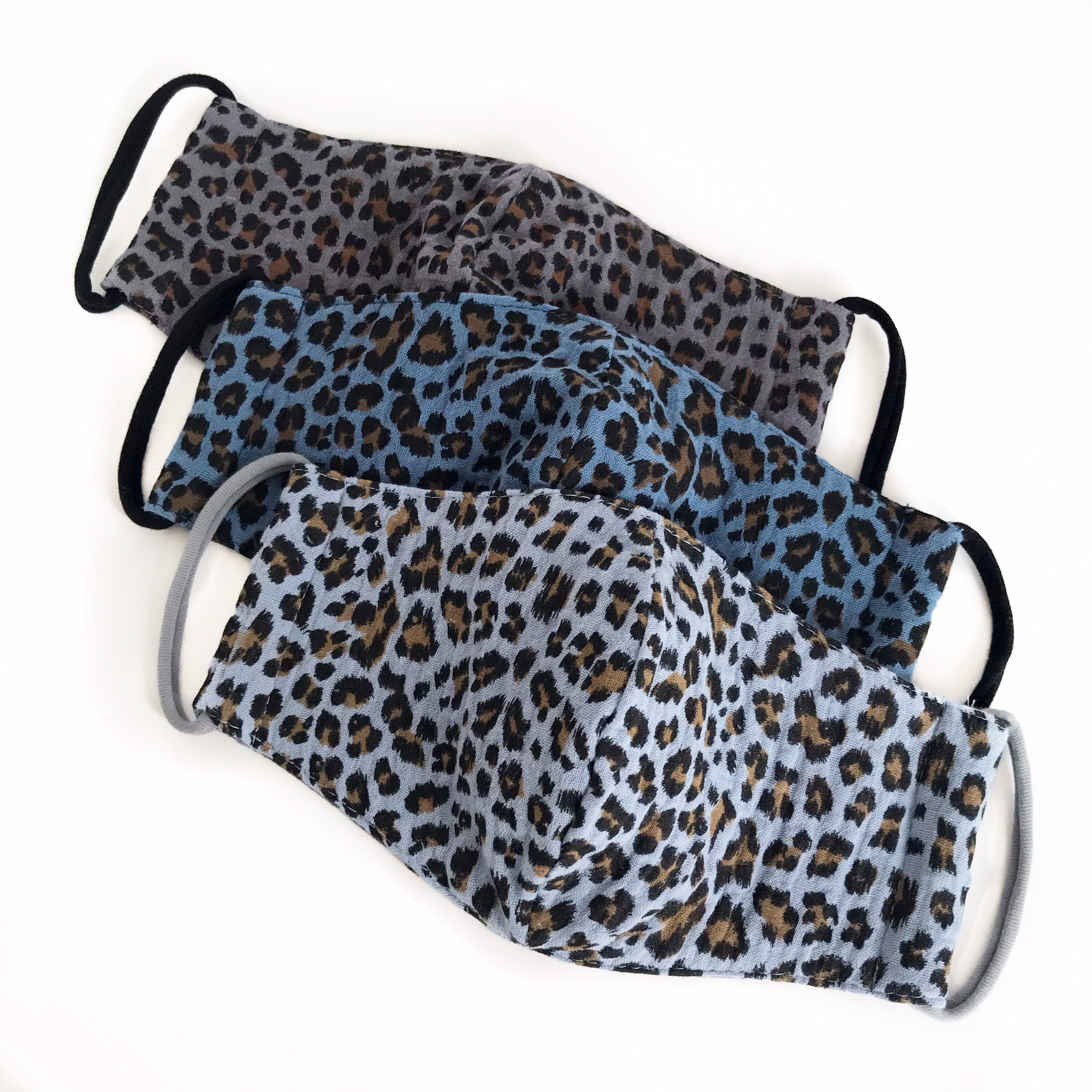 Washable Face Mask - Leopard Print Face Mask, Pattern 100% Cotton Fac…