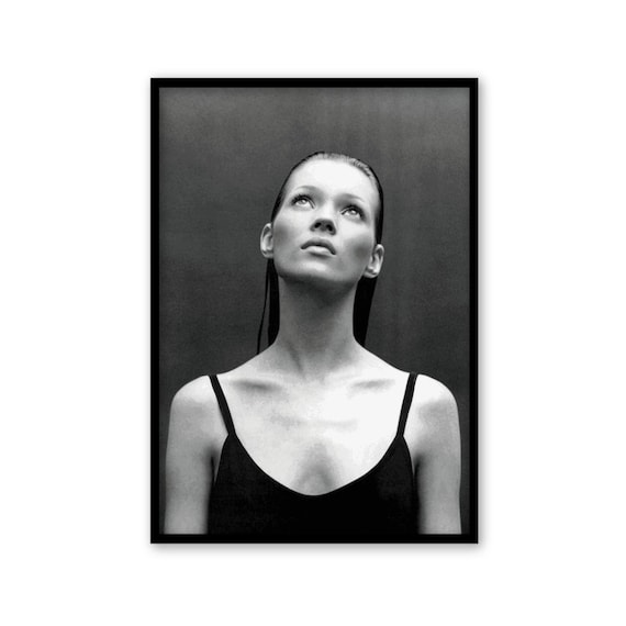 FRAMED Kate Moss poster Kate Moss print Kate Moss wall art Etsy