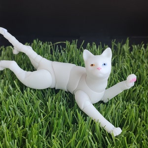 BJD cat pets with Ukraine makeup for doll