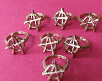 Anarchist's Bronze Statement Ring