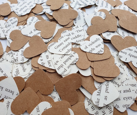Rustic//Classic//Floral Heart Shaped Romantic//Vintage Wedding Table Top Confetti