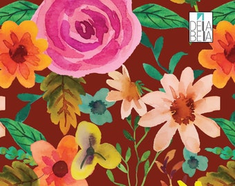 Flower Maximalist Furniture Vinyl Wrap, Flowers, Vinyl Wrap Furniture, Retro Vinyl Wrap, Stair Stickers, Furniture Upcycling Self Adhesive