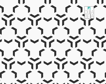 Self Adhesive Vinyl Geometric Wrap For Furniture Wrapping Retro Minimalist  Kitchen Cabinets, Fridge Wrap, Sticky Back Plastic